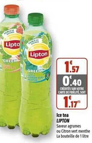 Coccinelle Express Ice tea lipton offre