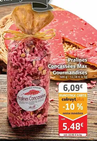 Colruyt Pralinés concassées max gourmandises offre