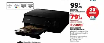 Hyper U Imprimante multifonction canon offre