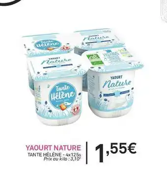 Yaourt nature tante hélÚne
