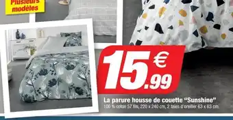 Bazarland La parure housse de couette sunshine offre