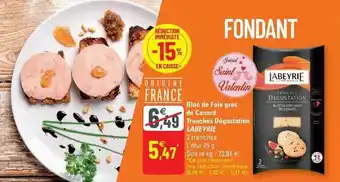 G20 Bloc de foie gras de canard tranches dégustation labeyrie offre