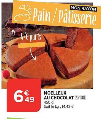 Maximarché Moelleux au chocolat offre