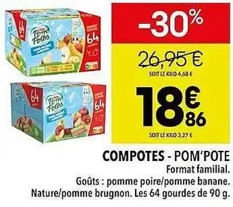 Supeco Compotes - pom'pote offre