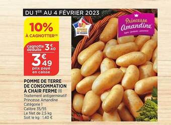 Maximarché Pomme de terre de consommation à chair ferme offre