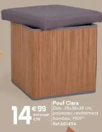 Gifi Pouf Clara offre