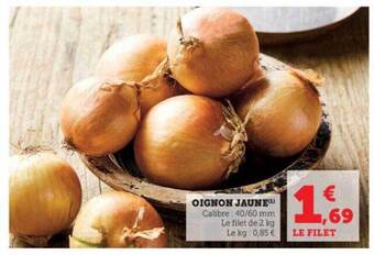 Super U Oignon jaune offre