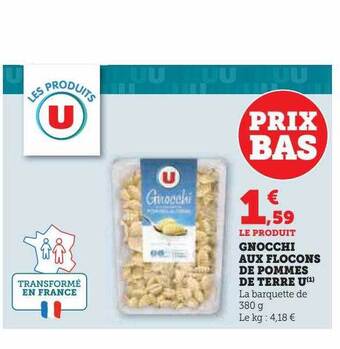 Super U Gnocchi aux flocons de pommes de terre u offre