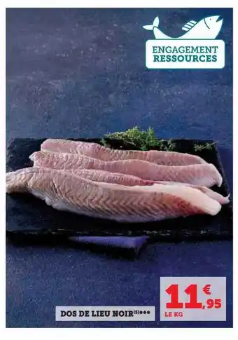 Super U Dos de lieu noir offre