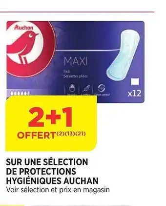 Bi1 Protections hygiéniques auchan offre
