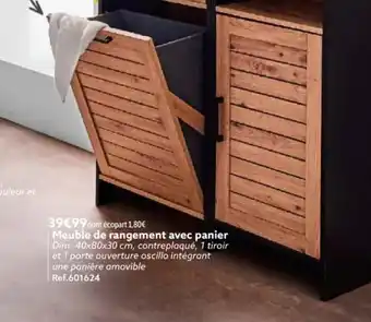 Gifi Meuble De Rangement Avec Panier offre