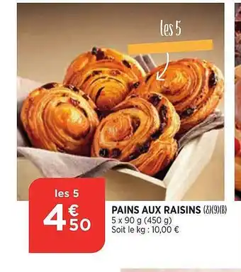 Pains aux raisins