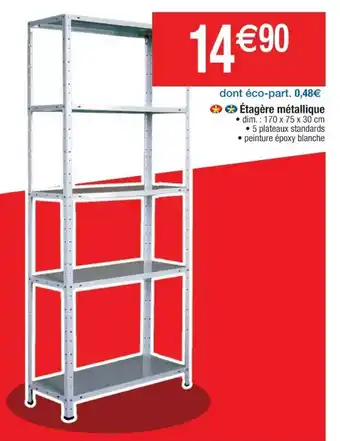 Cora x Carrefour Étagère métallique offre
