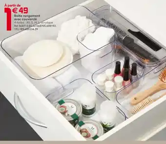 Gifi Boîte Rangement Avec Couvercle offre