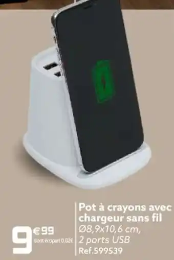 Gifi Pot À Crayons Avec Chargeur Sans Fil offre