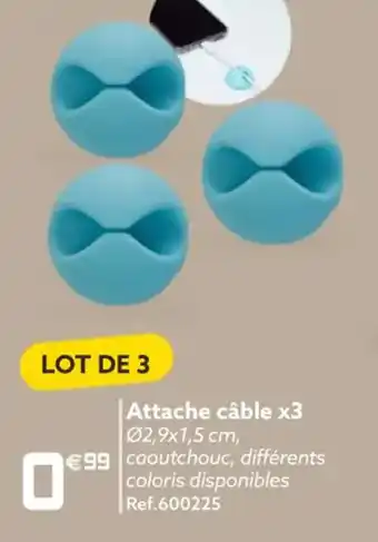 Attache Câble x3