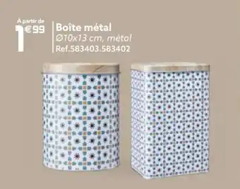 Gifi Boîte Métal offre