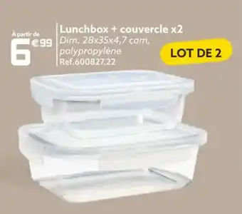 Gifi Lunchbox + Couvercle x2 offre