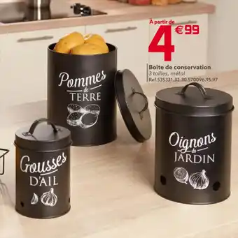 Gifi Boîte De Conservation offre