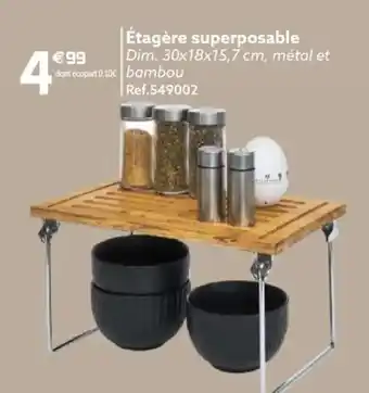 Gifi Étagère Superposable offre
