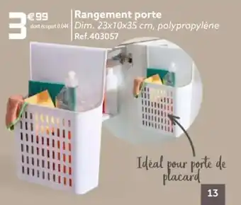 Gifi Rangement Porte offre