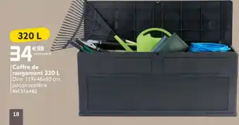 Gifi Coffre De Rangement 320 L offre