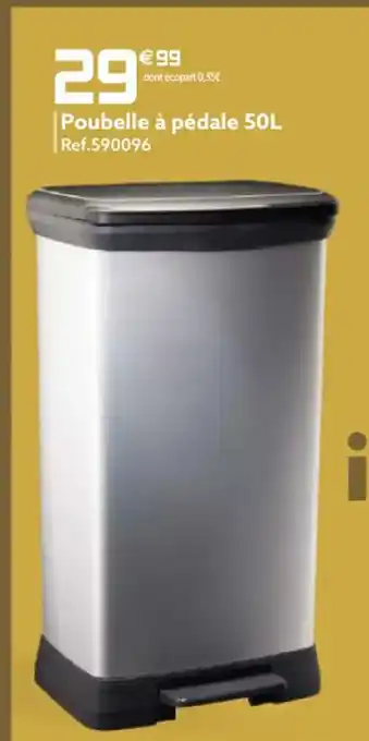 Poubelle À Pédale 50 L
