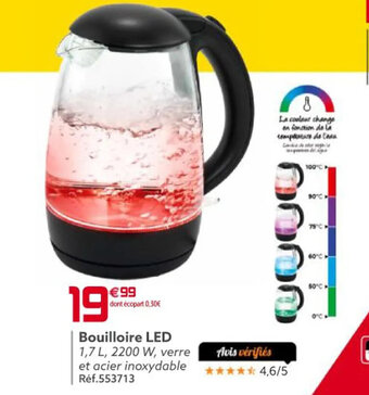 GiFi Bouilloire LED offre