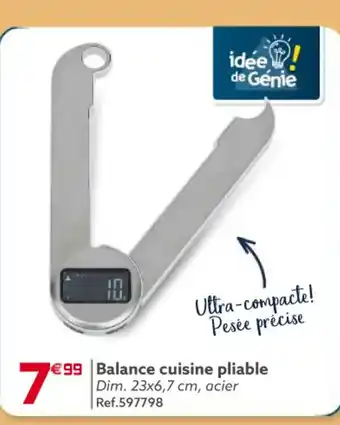 Gifi Balance Cuisine Pliable offre