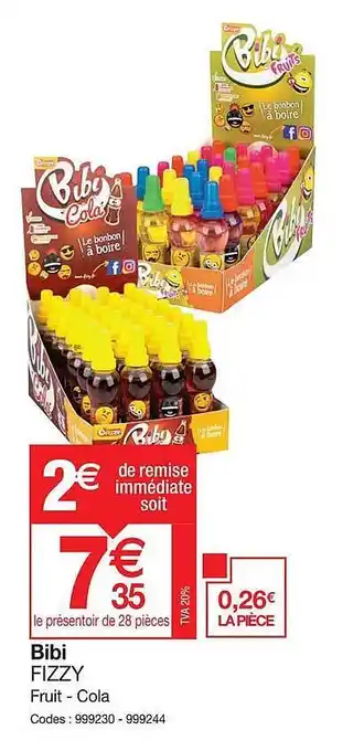 Promocash Bibi fizzy offre