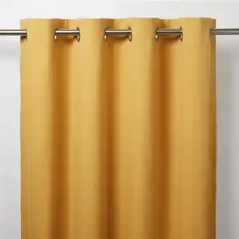 Castorama Rideau goodhome taowa jaune l.140 x h.260 cm offre