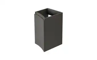 Meuble complément sous vasque taupe vague 34 cm version gauche