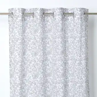 Castorama Voilage galène goodhome floral blanc 140 x 260 cm offre