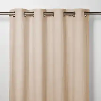 Castorama Rideau goodhome dellys naturel 130 x 260 cm offre