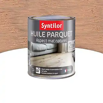Castorama Huile parquet 2 en 1 syntilor chêne vieilli 1l offre