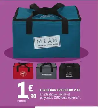 E.Leclerc Lunch Bag Fraicheur 2.6L offre