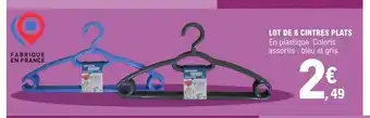 E.Leclerc Lot de 8 Cintres Plats offre