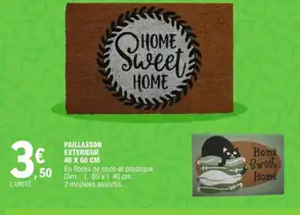 E.Leclerc Paillasson Exterieur 40x60cm offre