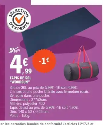 E.Leclerc Tapis de Sol Woodsun offre