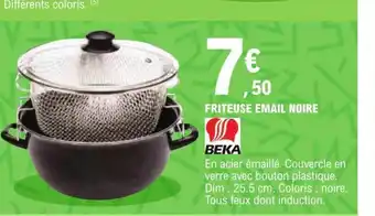 E.Leclerc Friteuse Email Noire offre