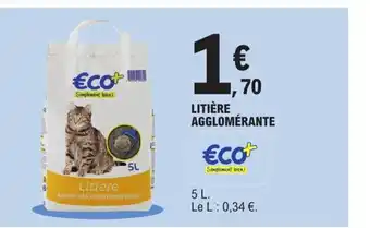 E.Leclerc Litière agglomérante offre
