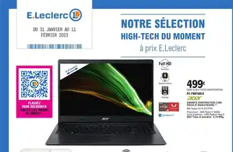 E.Leclerc Acer Pc Portable offre