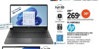 E.Leclerc Hp Pc Portable offre