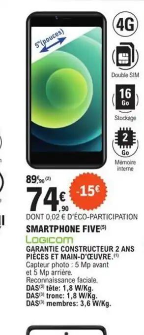 E.Leclerc Smartphone five offre