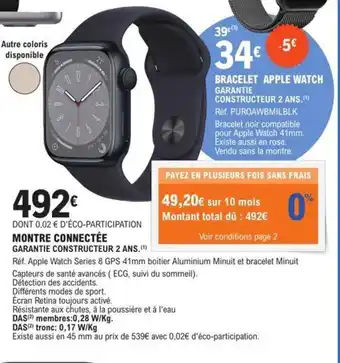 E.Leclerc Montre Connectée offre