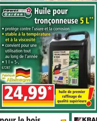 Norma Huile Pour Tronçonneuse 5L offre