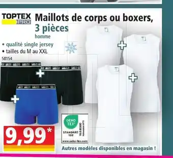Norma Toptex Maillots de Corps Ou Boxers offre