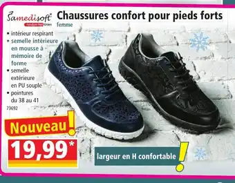 Norma Chaussures Confort Pour Pieds Forts offre