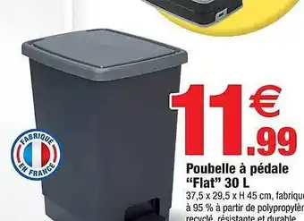 Bazarland Poubelle à pédale offre