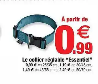 Le collier réglable